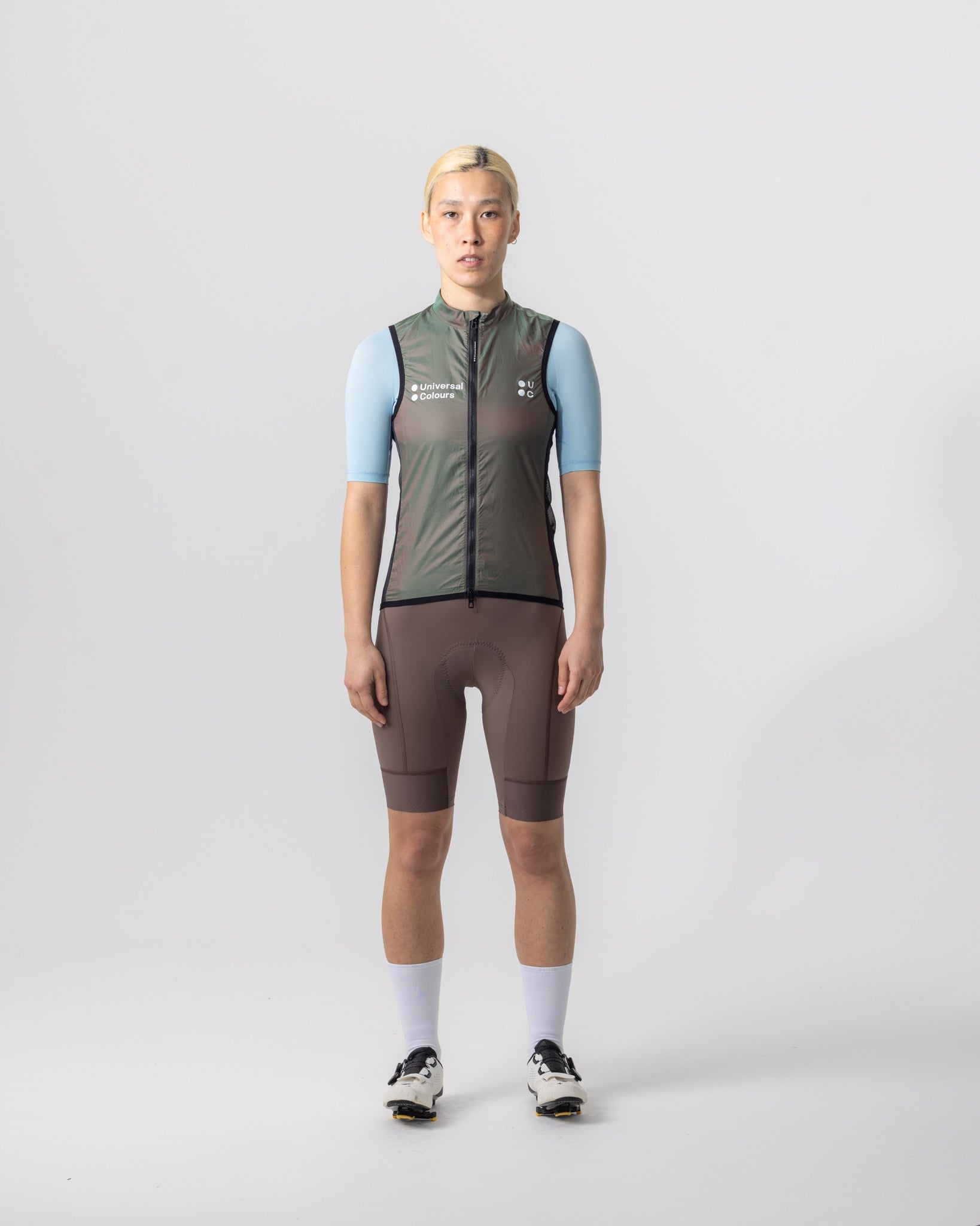 Unisex Spectrum Lightweight Gilet - Iridescent Green/Red
