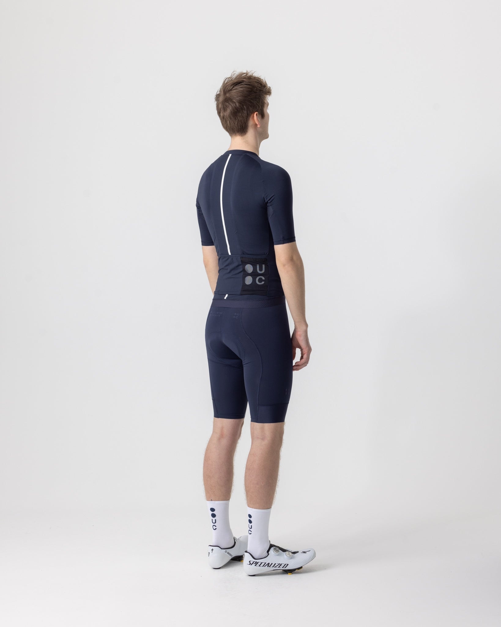 Men's Mono Short Sleeve Jersey - Navy Blue