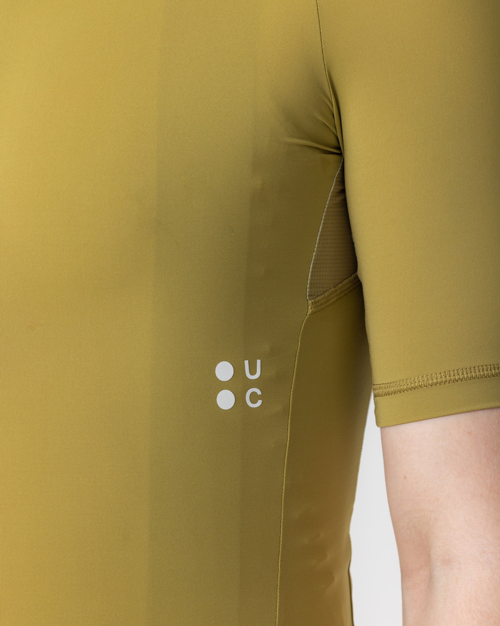 Men's Mono Short Sleeve Jersey - Olive Gold