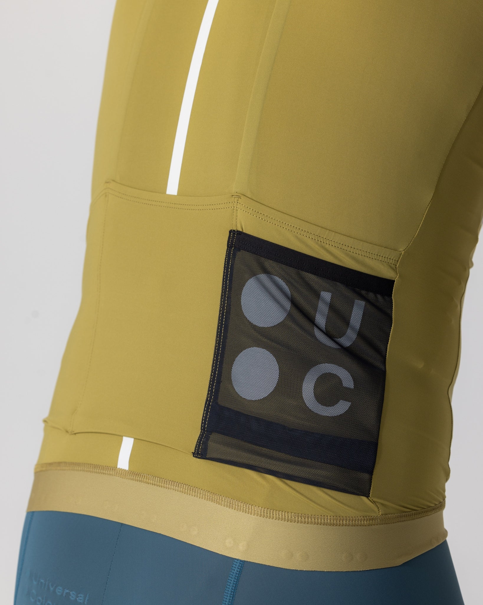 Men's Mono Short Sleeve Jersey - Olive Gold