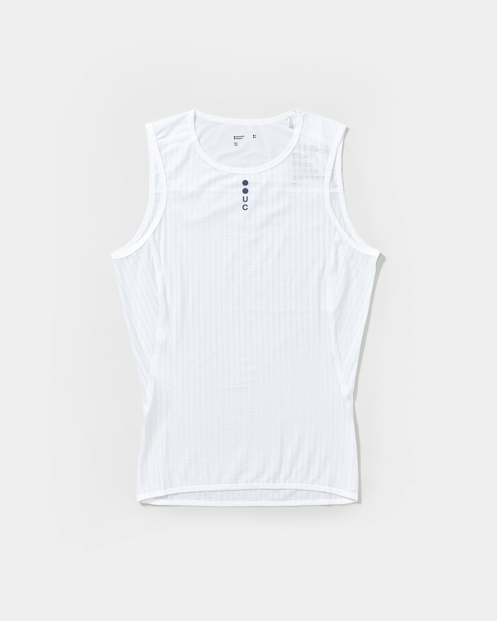 Men's Mono Sleeveless Base Layer - White