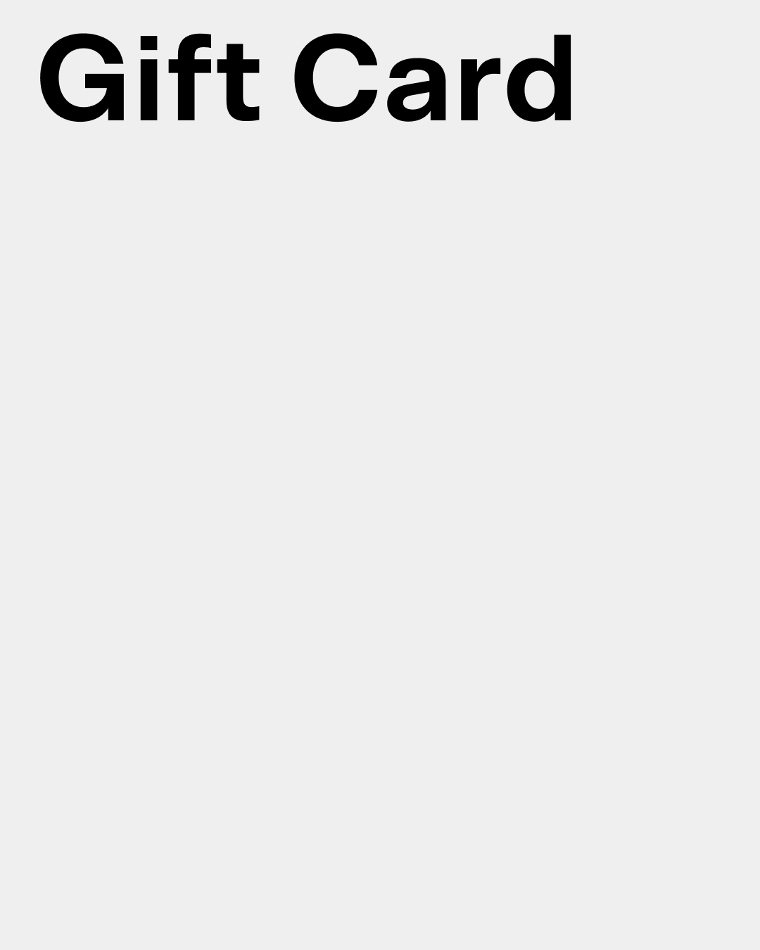 Gift Card