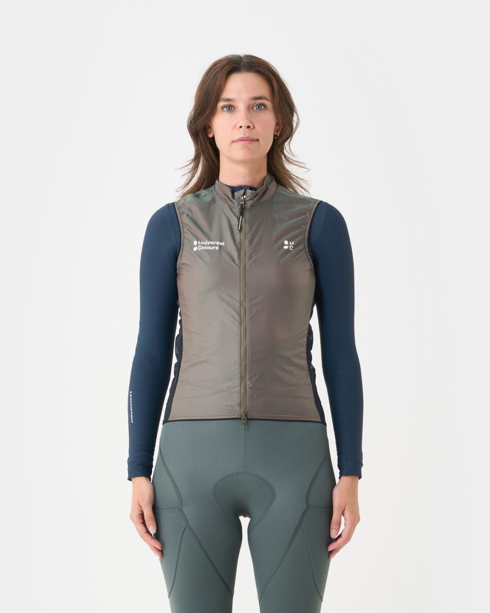 Unisex Spectrum Gilet 2.0 - Iridescent Green/Red