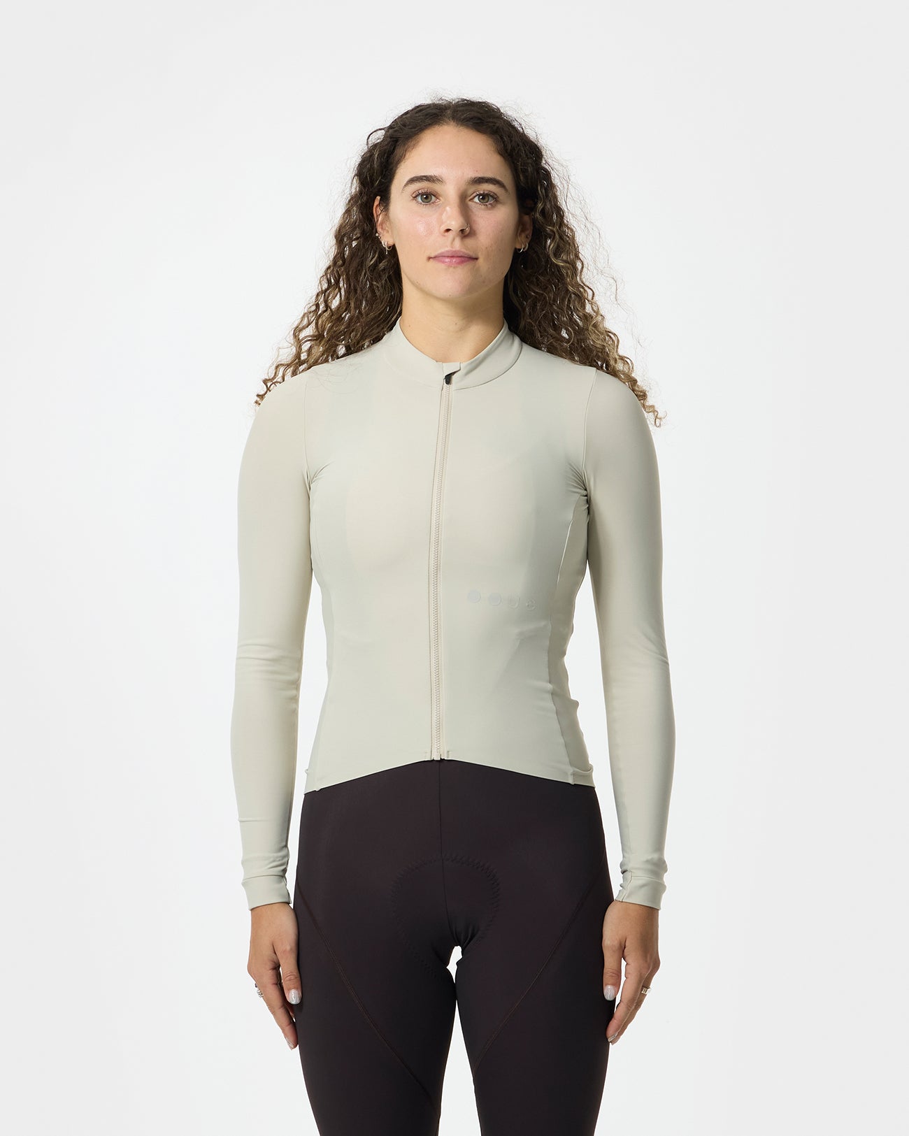 Women's Mono Long Sleeve Jersey - Stone White
