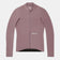Flatlay of the Women's Mono Long Sleeve Jersey in Mauve Mist: full-length front zip, high collar and UC logo.