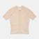 Flatlay of the Women's Chroma Short Sleeve Jersey in Almond: full-length zip, raglan sleeves and mesh side panels.
