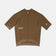 Flatlay of the Men's Chroma Short Sleeve Jersey in Golden Brown, front view with full-length zip and raglan sleeves.