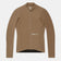 Flatlay of the Women's Mono Long Sleeve Jersey in Walnut Brown: full-length front zip, high collar and UC logo.