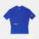 Women's Chroma Light Short Sleeve Jersey in Vivid Blue, flatlay front view showing ripstop grid fabric and full-length zip.