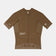 Flatlay of the Women's Chroma Short Sleeve Jersey in Golden Brown: full-length zip, raglan sleeves and mesh side panels.