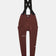 Women's Mono Cargo Bib Tight in Deep Red, flatlay front view: crossover straps and twin stretch thigh cargo pockets.