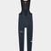 Flatlay of the Men's Mono Bib Tight in Eclipse Navy: mesh bib straps, contoured chamois and UC thigh logo.