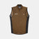 Flatlay of the Men's Spectrum Gilet 2.0 in Honey Gold, front view in iridescent ripstop.