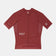 Flatlay of the Women's Chroma Short Sleeve Jersey in Earth Red: full-length zip, raglan sleeves and mesh side panels.