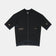 Flatlay of the Men's Chroma Short Sleeve Jersey in Black/Bronze, front view with full-length zip and raglan sleeves.