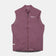Flatlay of the Men's Chroma Insulated Gilet in Dusty Rose: high collar, two-way zip and UC chest logo.