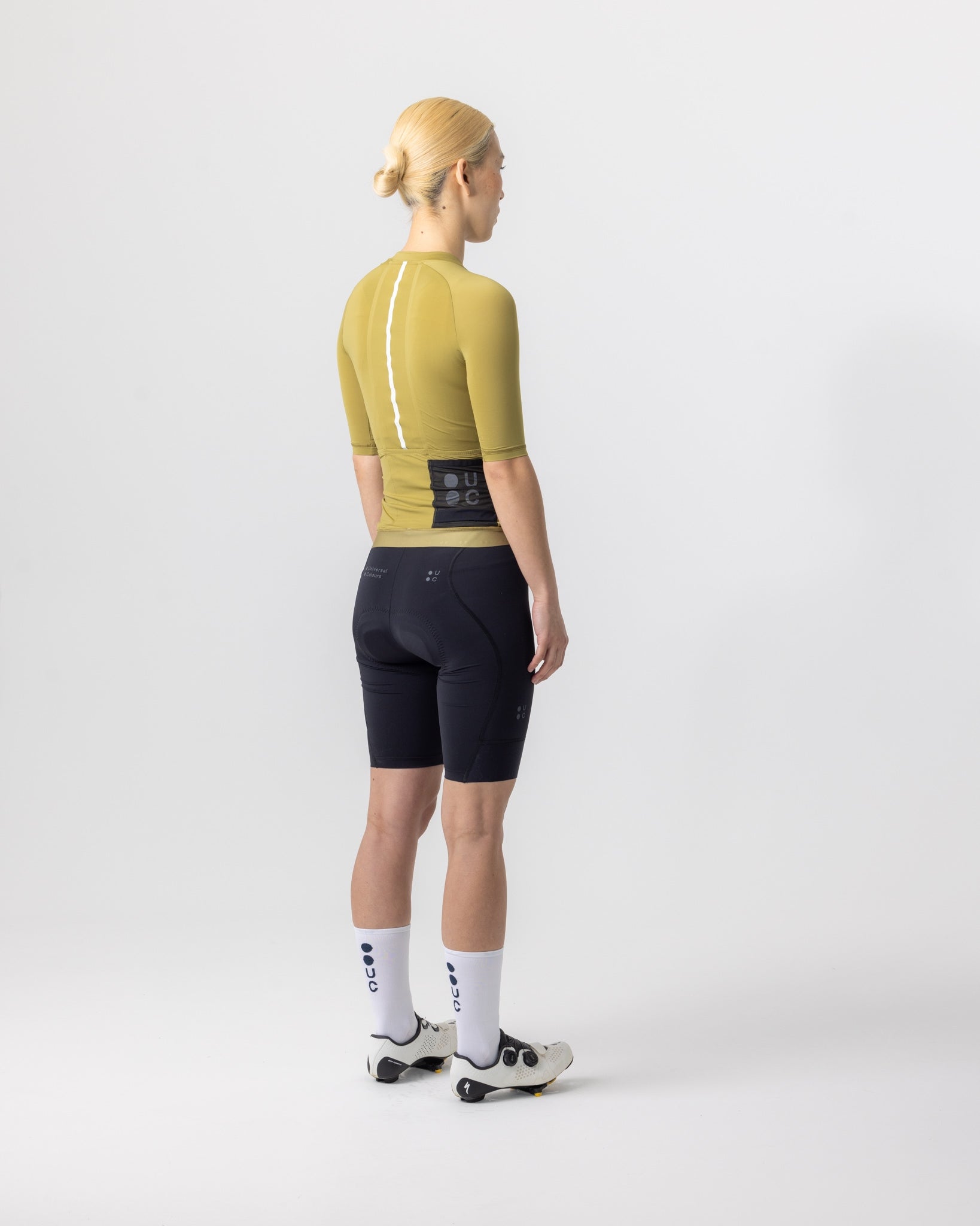 Olive Gold Mono Women's Short Sleeve Jersey | Universal Colours