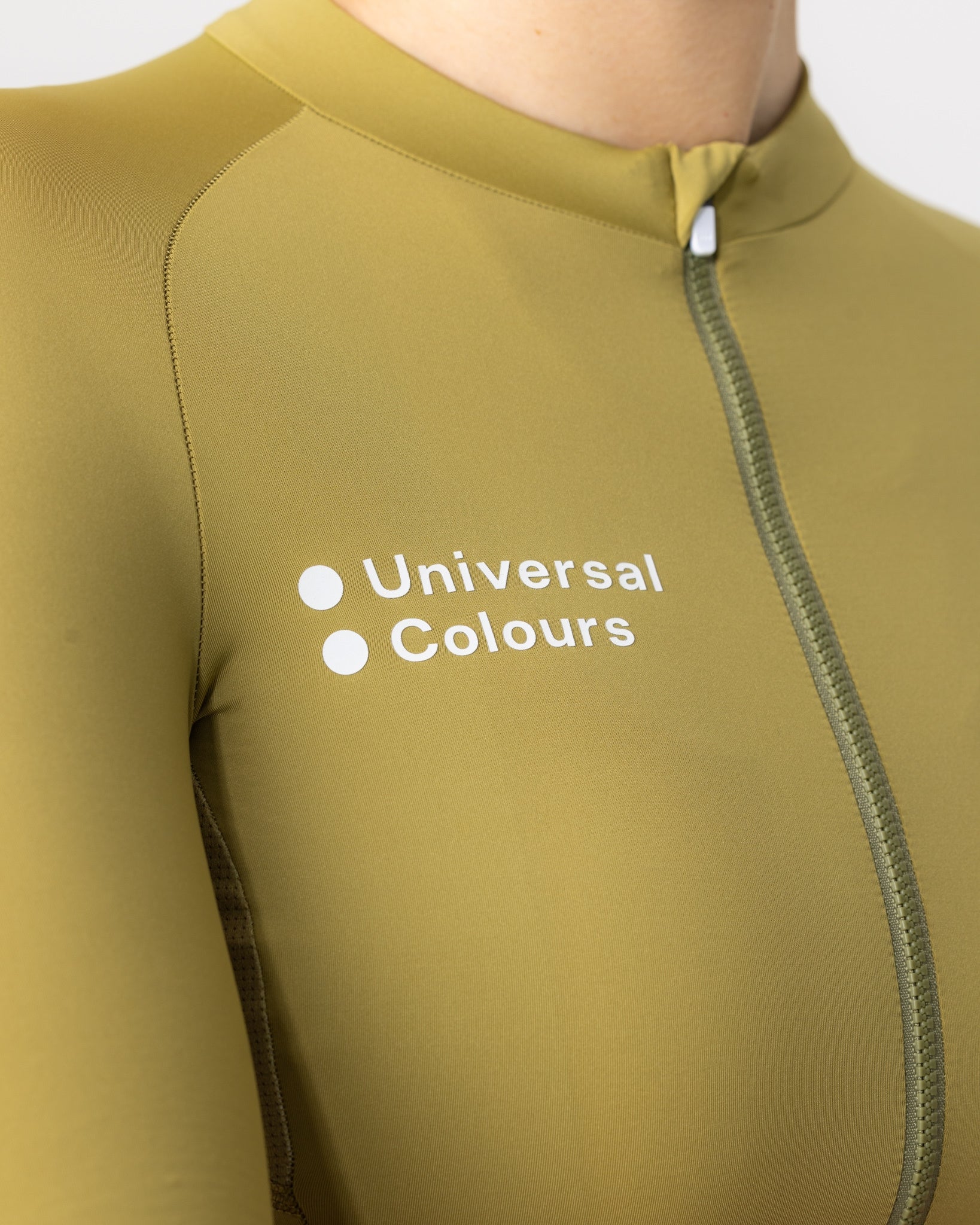 Olive Gold Mono Women's Short Sleeve Jersey | Universal Colours