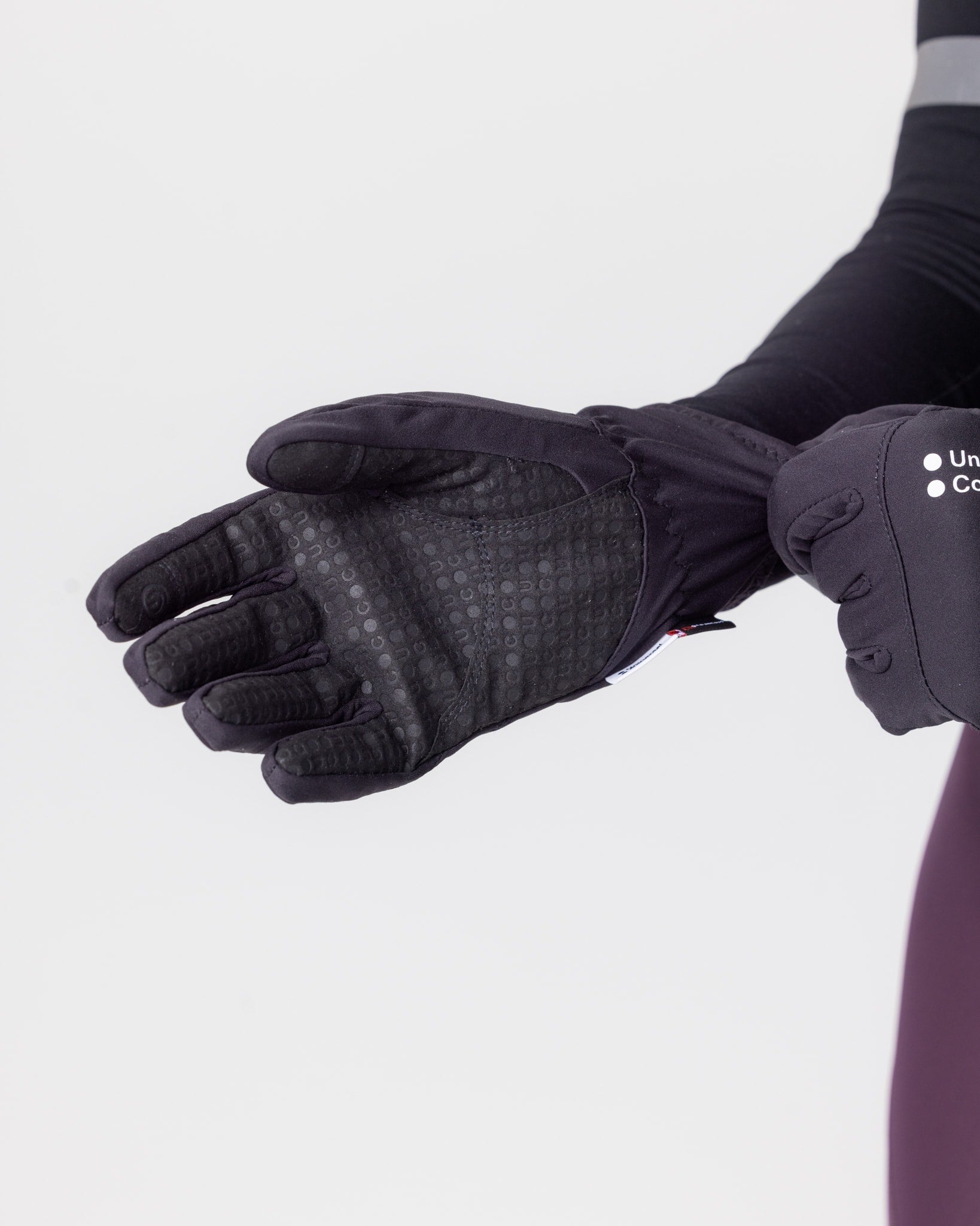 Universal Colours Black Mono Thermal Gloves