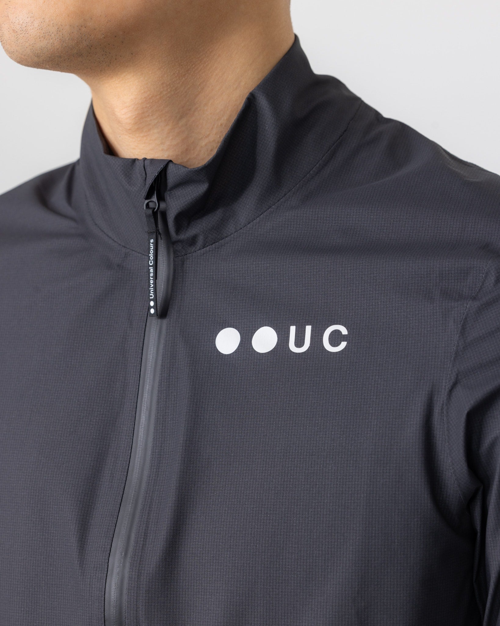 Universal Colours Black Mono Men's Rain Jacket | Universal Colours