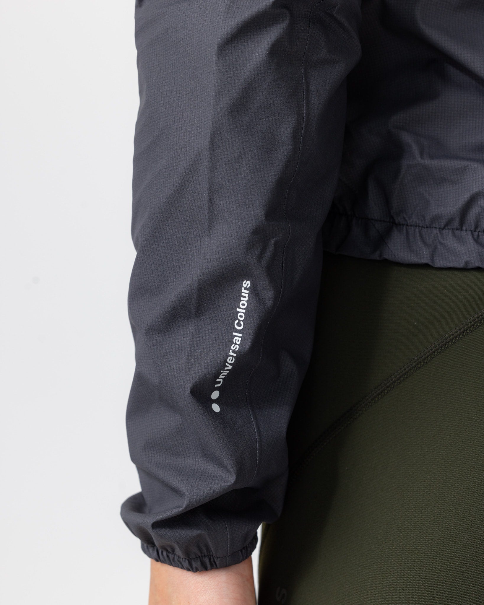 Universal Colours Black Mono Men's Rain Jacket | Universal Colours