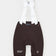 Flatlay: Women's Chroma Bib Shorts in Heavy Bark Brown with white ribbed mesh bib straps and tonal UC leg logos.