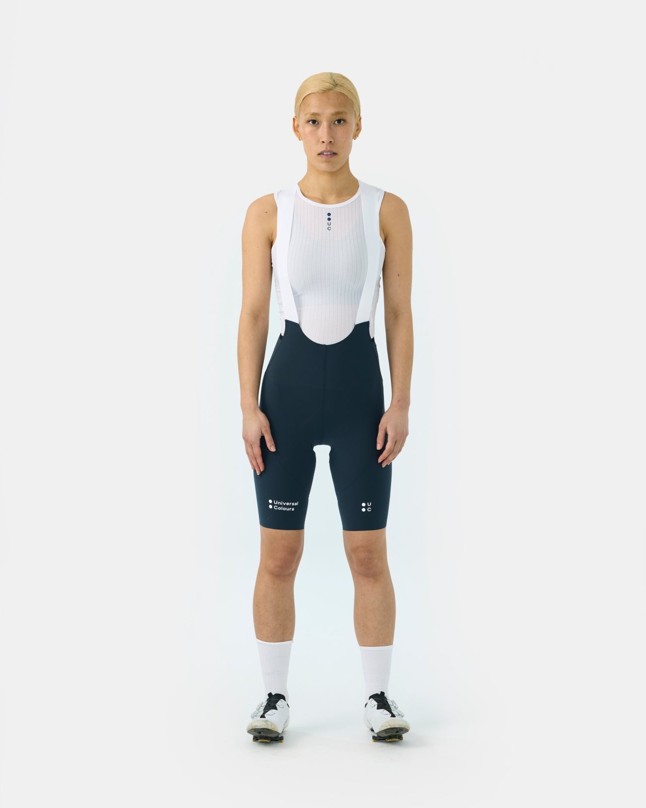 Chroma Women's Bib Shorts - Navy Blue