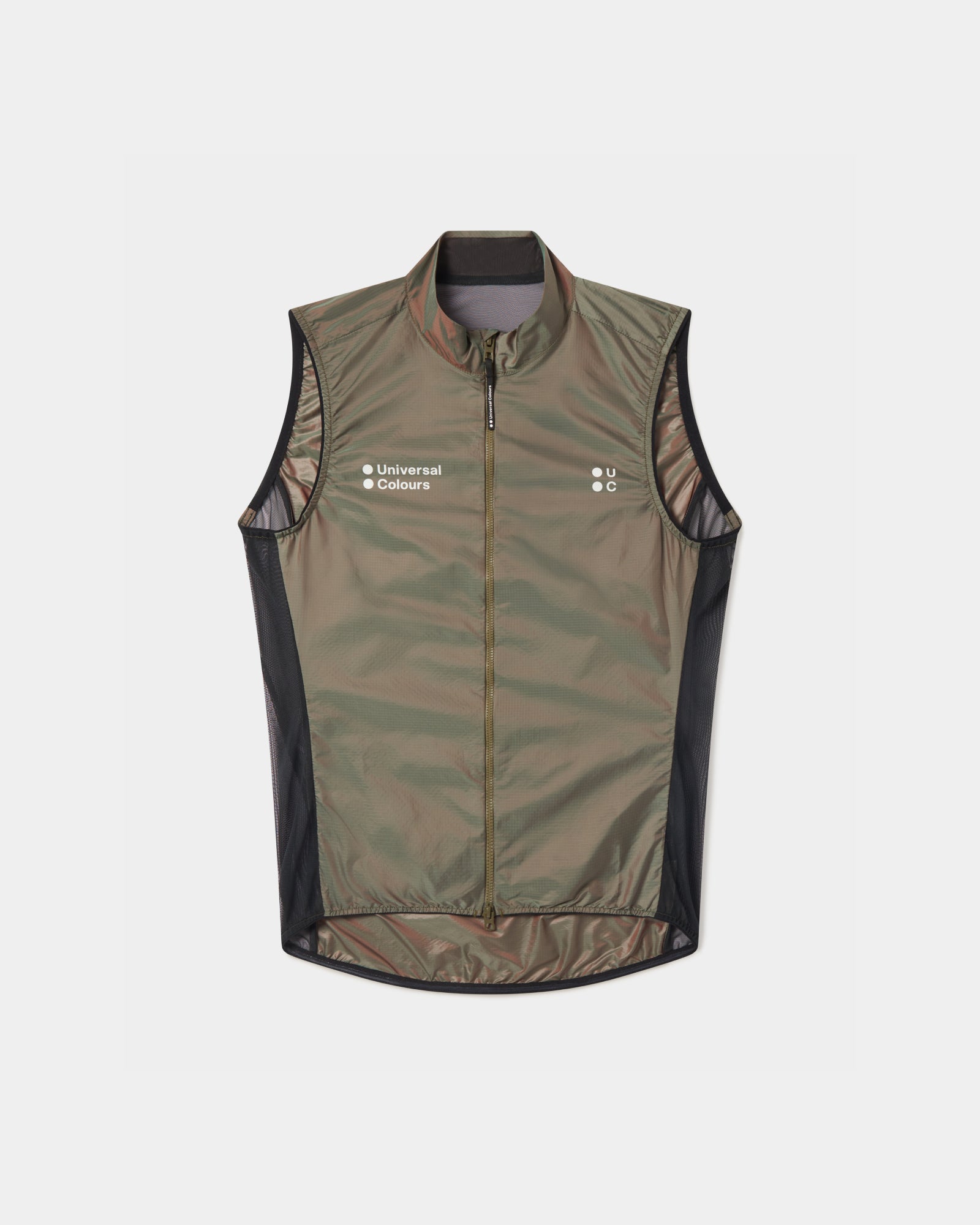 ウェア UniversalColours Gilet Iridescent Green-1_7e75fefa-02ed-465e-