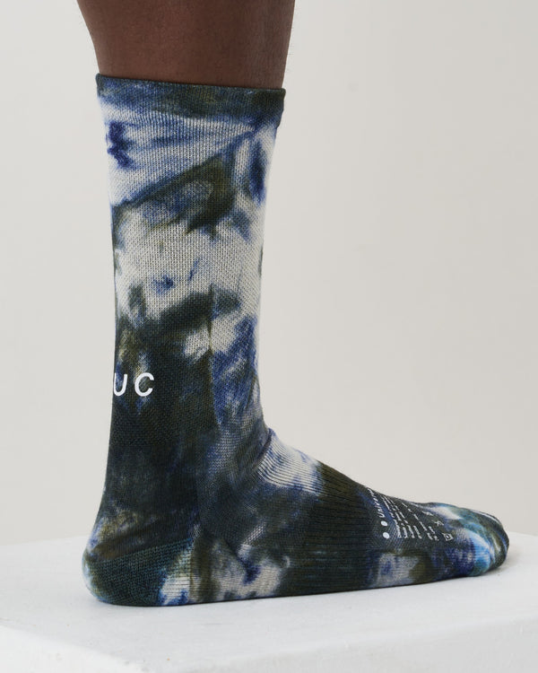 Spectrum Tie-Dye Merino Socks - Navy Blue