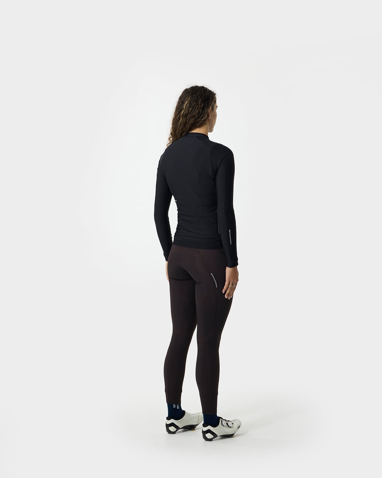 Black Mono Women's Long Sleeve Jersey | Universal Colours