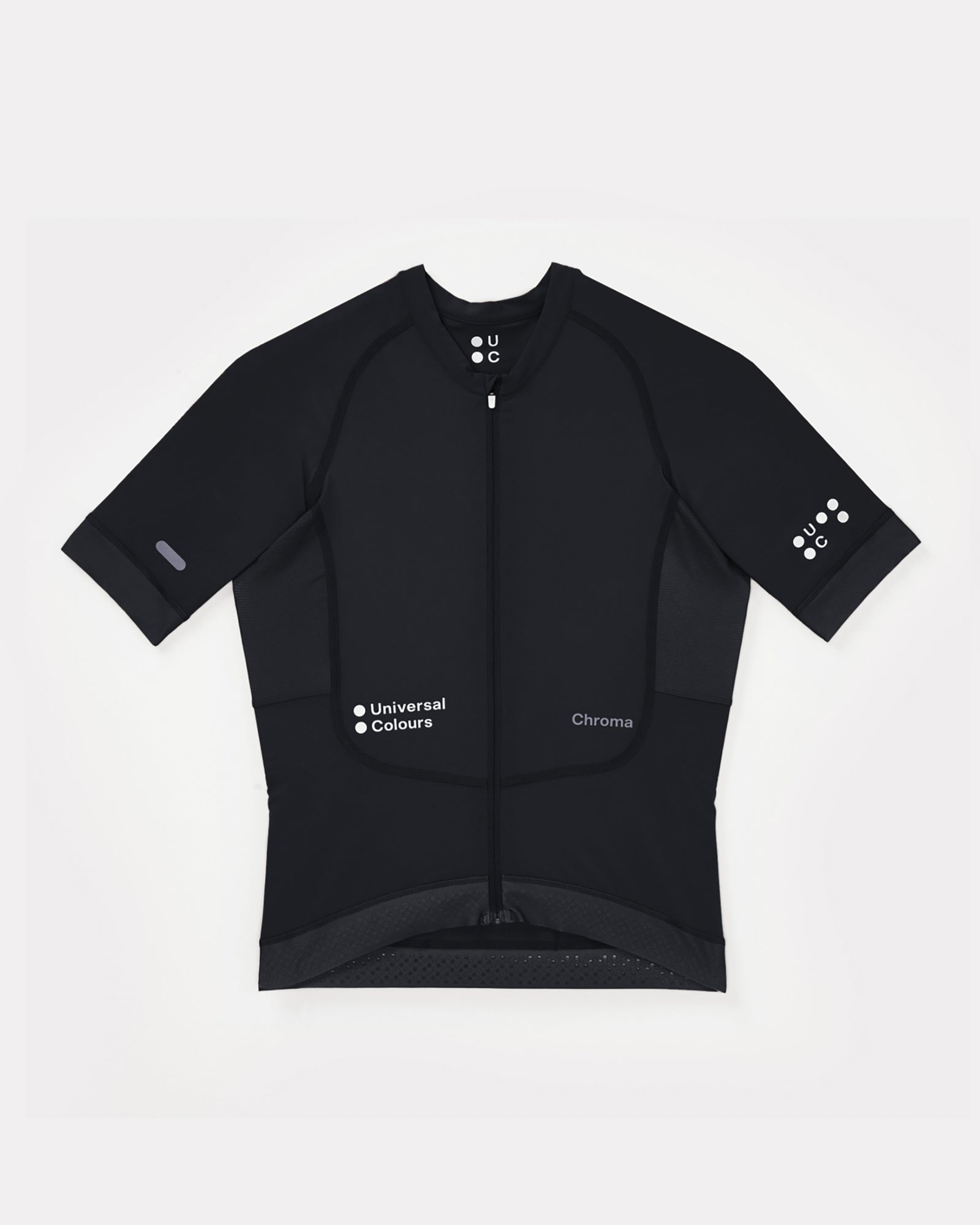 ウェア universal colours Chroma womens S Women's Black Chroma Short Sleeve Jersey | Universal Colours