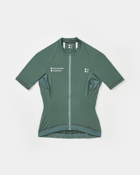 Green Daze Mono Women's Short Sleeve Jersey | Universal Colours Green Daze Mono Women's Short Sleeve Jersey | Universal Colours