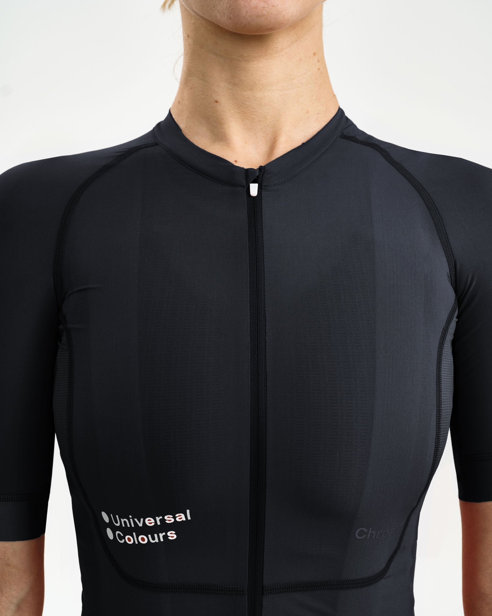 Women's Black Chroma Short Sleeve Jersey | Universal Colours