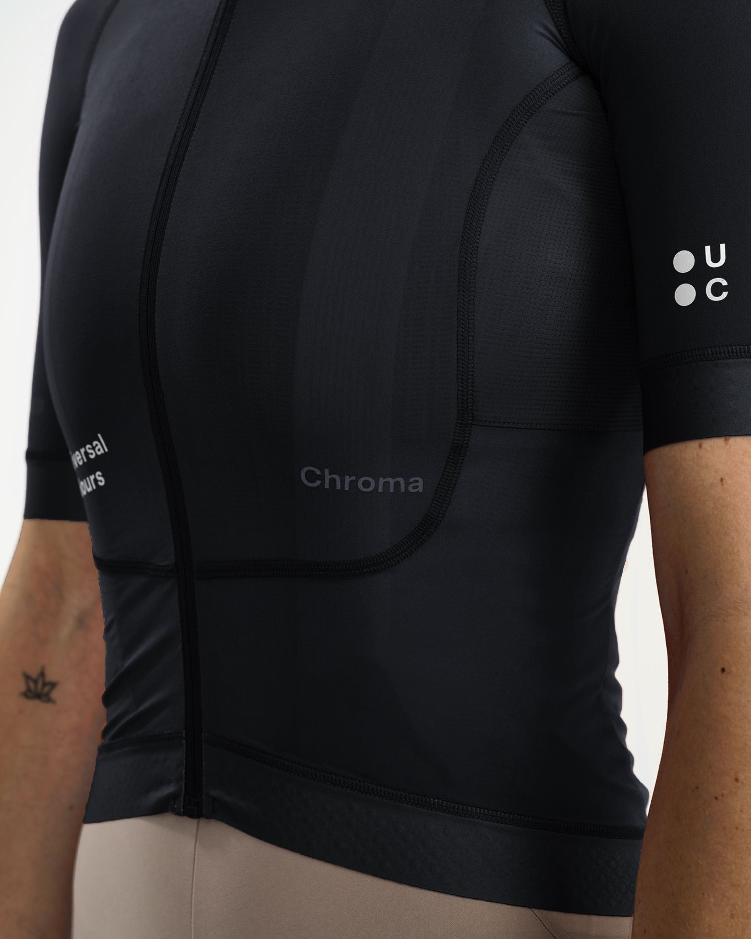 Women's Black Chroma Short Sleeve Jersey | Universal Colours