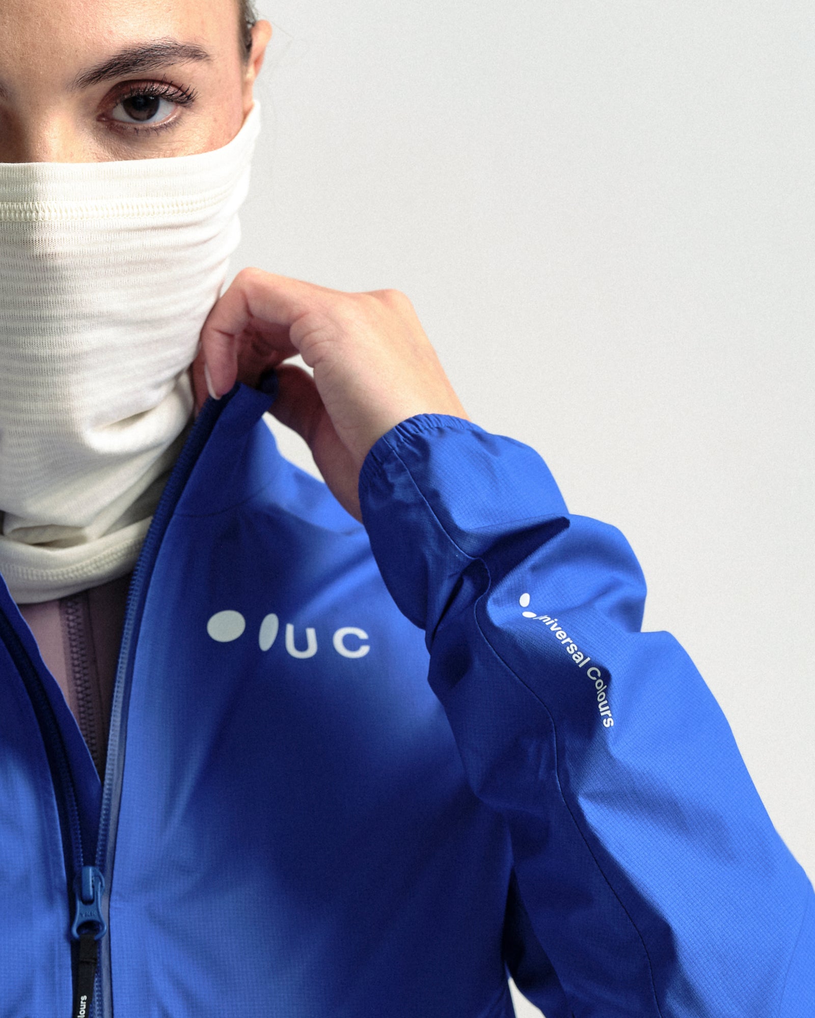 Off White Polartec Neck Warmer | Universal Colours