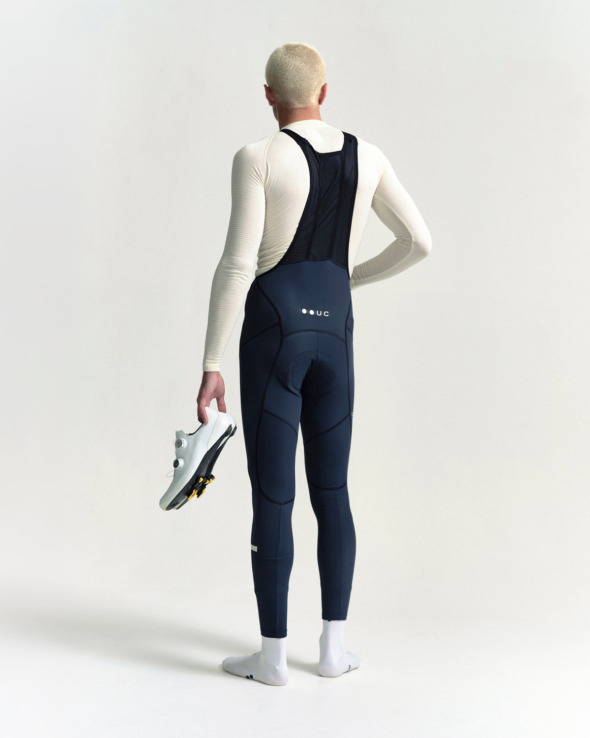 Model wearing the Men's Thermal Base Layer in Off White.