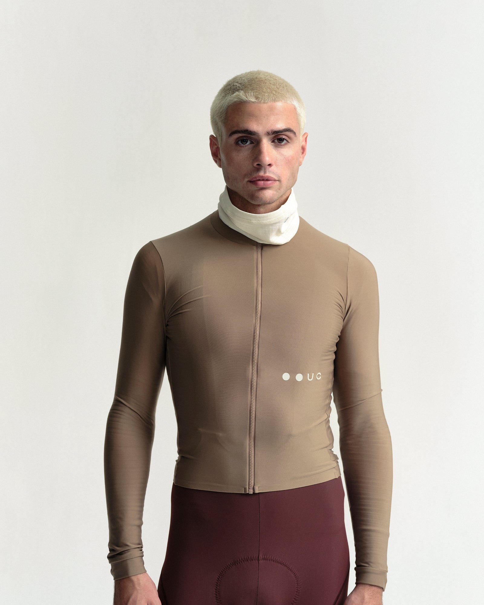 Off White Polartec Neck Warmer | Universal Colours